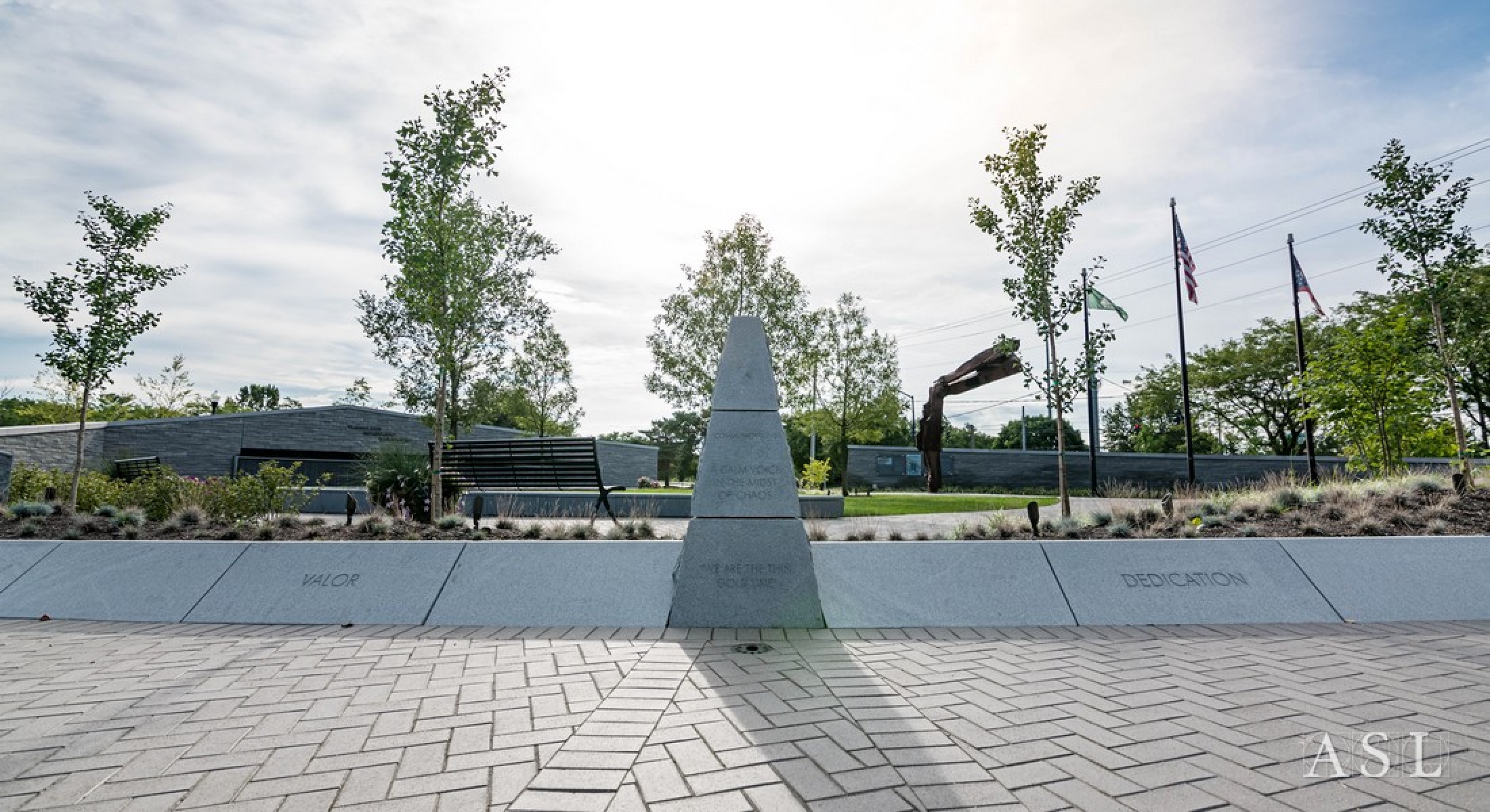 First Responders Memorial Park ASL Stone