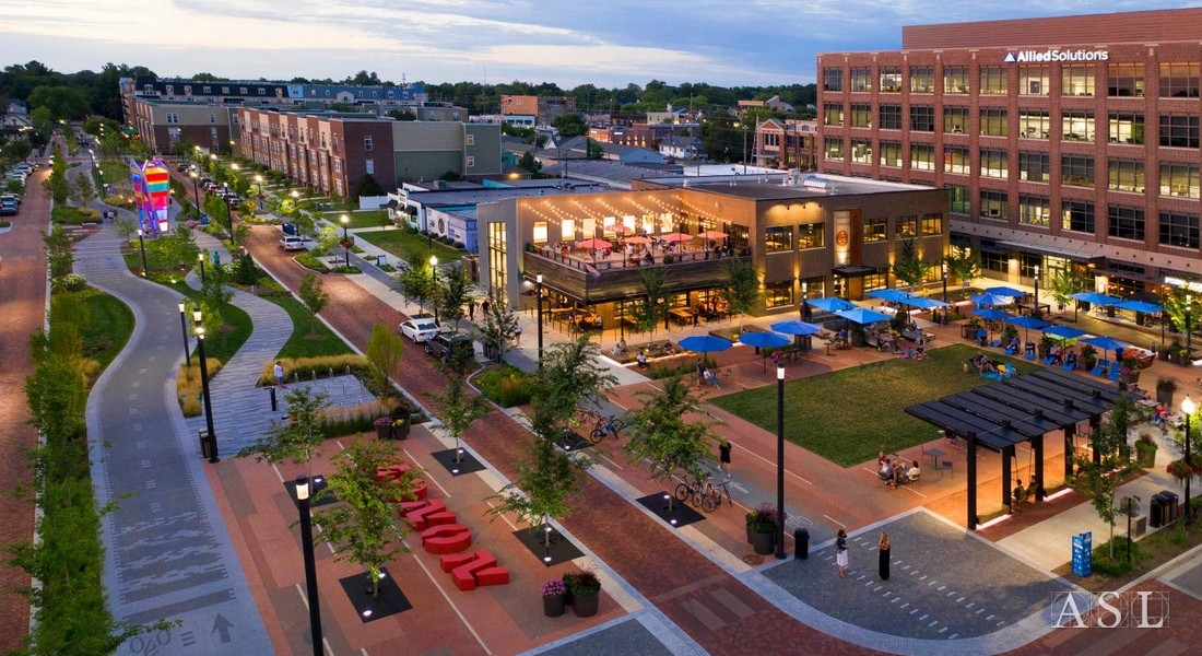 Monon Boulevard and Midtown Plaza ASL Stone