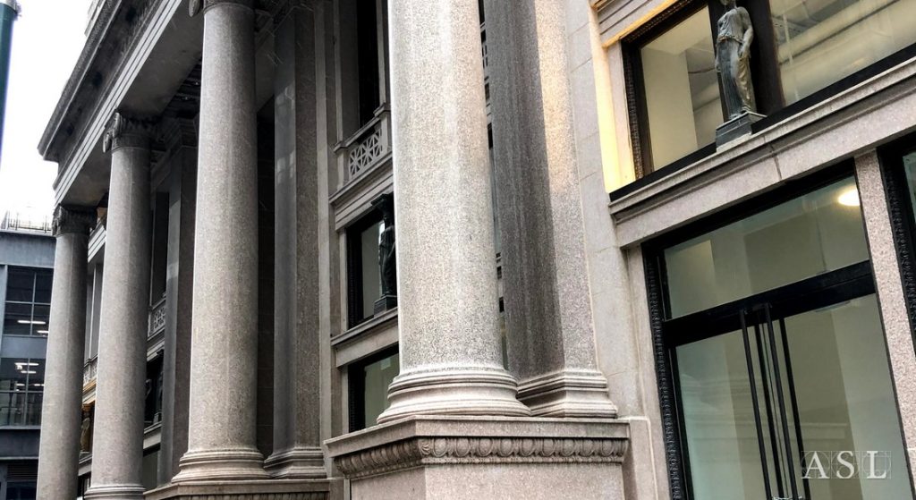 ASL Stone was tasked with creating new replacement elements to accurately replicate existing pieces from all areas of the visible street level areas.