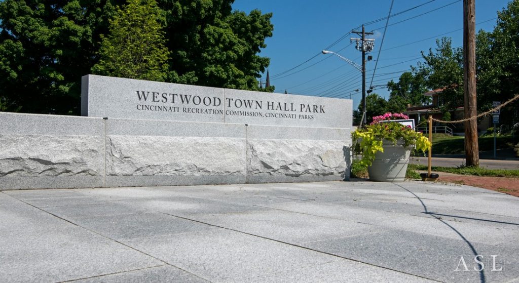 Westwood Town Hall is an excellent example of how you take a non-descript open area and turn into an inviting multi-use area for the public.